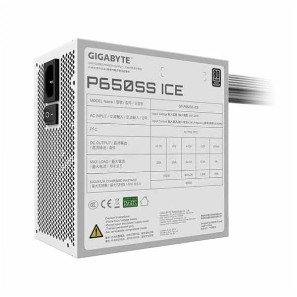 Gigabyte P650SS ICE 650W Silver thumbnail 2